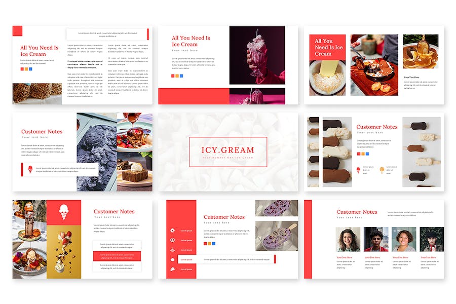 活力风格展示PPT模板 - 顶尖PPT