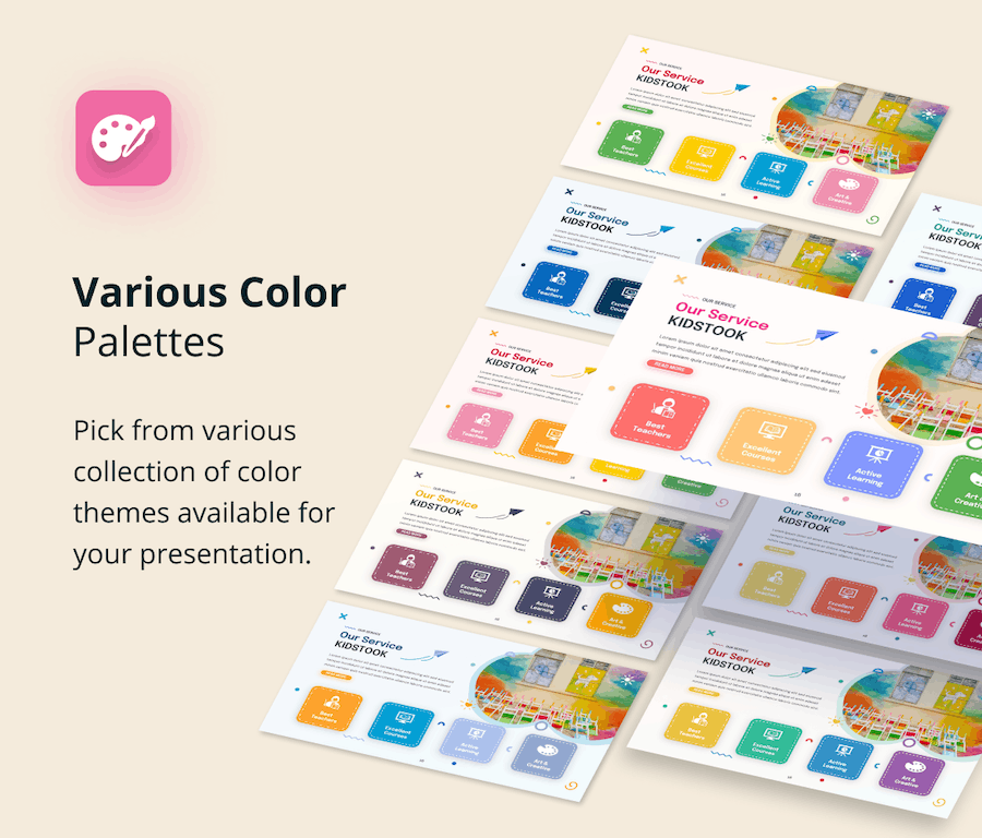 儿童幼儿园早教培训课程PPT模板 Retry - 顶尖PPT