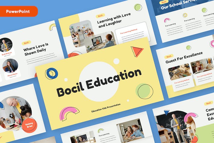 儿童早教培训课程学习PPT模板 - 顶尖PPT