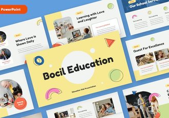 儿童早教培训课程学习PPT模板 - 顶尖PPT