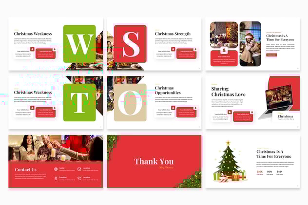 圣诞节新年快乐活动介绍PPT模板 - 顶尖PPT