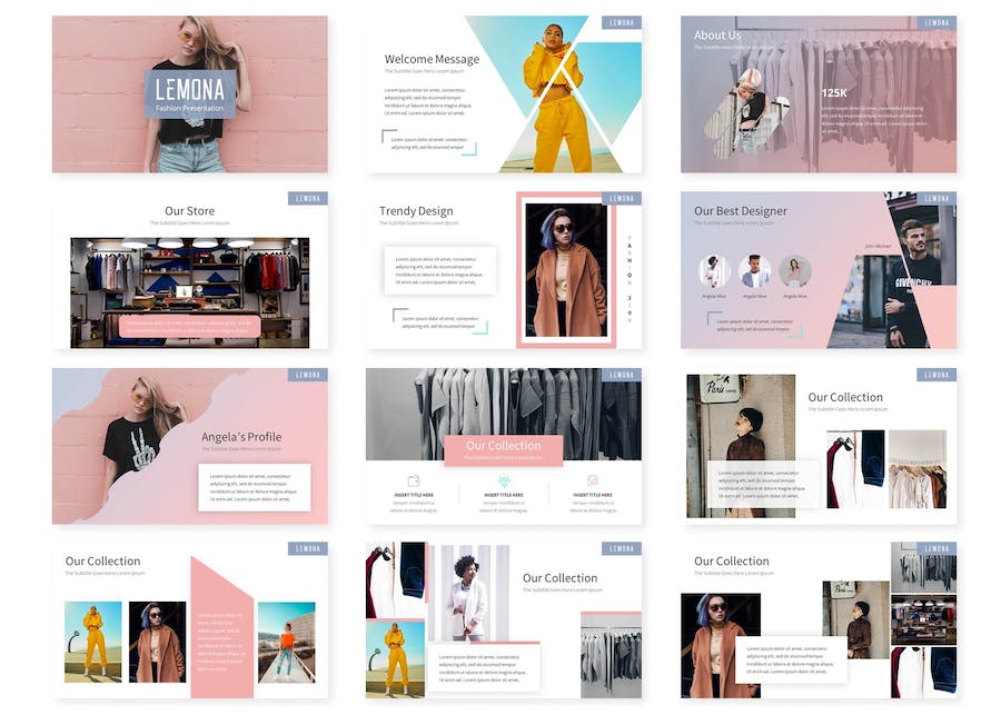 柠檬清新风格产品展示推广PPT模板 - 顶尖PPT