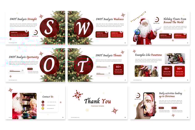 圣诞节快乐主题演讲PPT模板 - 顶尖PPT