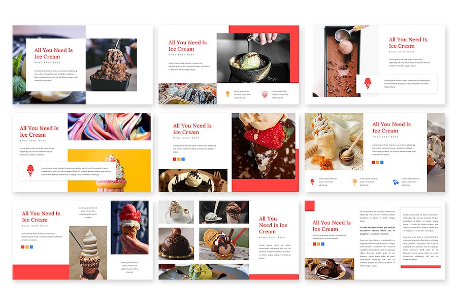 活力风格展示PPT模板 - 顶尖PPT