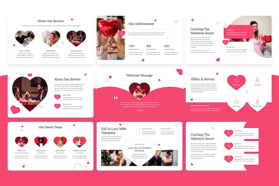 情人节活动营销推广方案Keynote模板 - 顶尖PPT