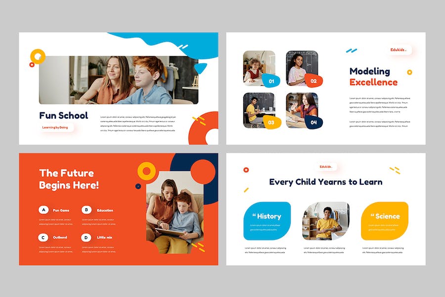 儿童教育培训课程教学Keynote模板 - 顶尖PPT