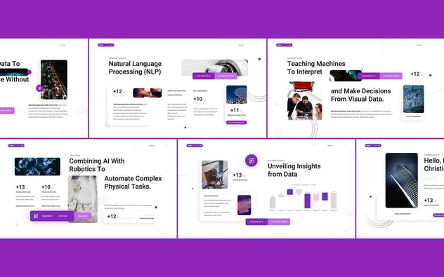 聚焦人工智能发展与演进主题PPT模板 - 顶尖PPT