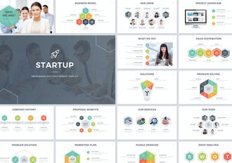 商业融资创业项目路演商业计划Keynote模板 - 顶尖PPT