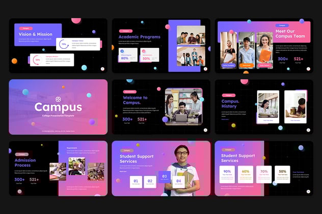 黑色系论文学术答辩keynote模板 - 顶尖PPT