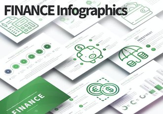 金融财务数据信息分析图形图表PPT模板 - 顶尖PPT