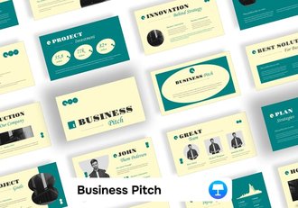 商业宣传平台企业介绍keynote模板 - 顶尖PPT