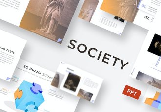 社会议题研究分析展示PPT模板 - 顶尖PPT