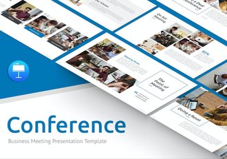 欧美商务会议讨论keynote模板 - 顶尖PPT