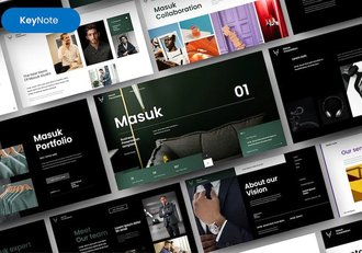 国外黑色系商务通用keynote模板 - 顶尖PPT