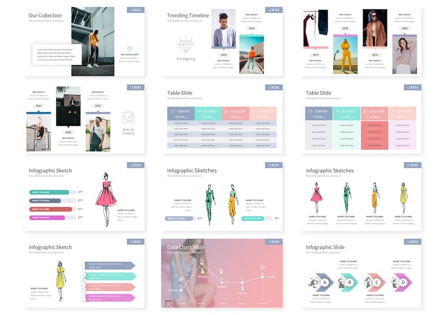 柠檬清新风格产品展示推广PPT模板 - 顶尖PPT