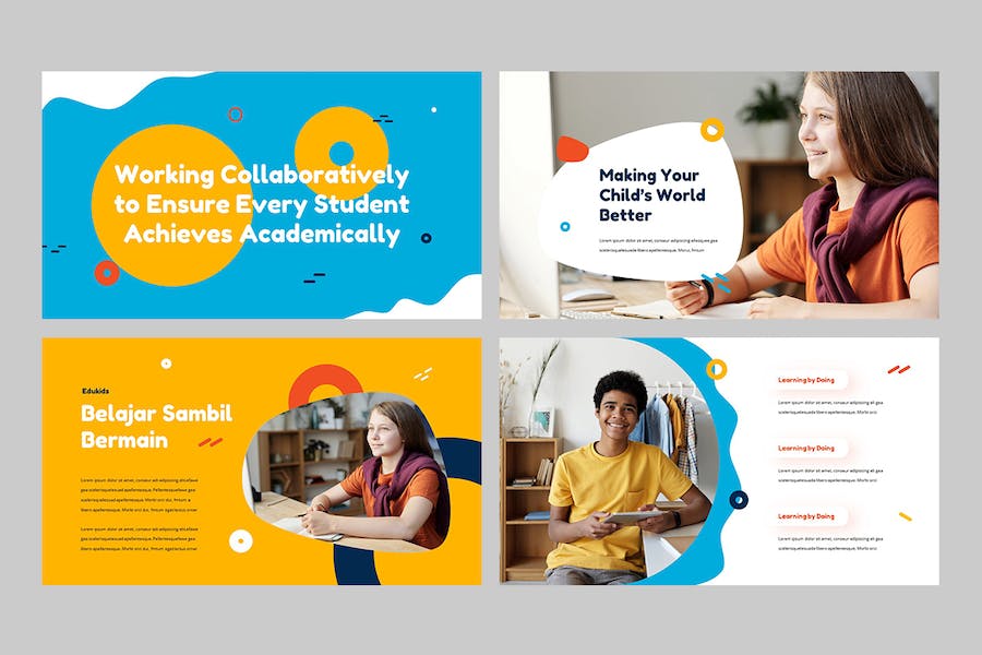 儿童教育培训课程教学Keynote模板 - 顶尖PPT