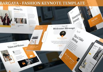 时尚服装作品集展示推介Keynote模板 - 顶尖PPT