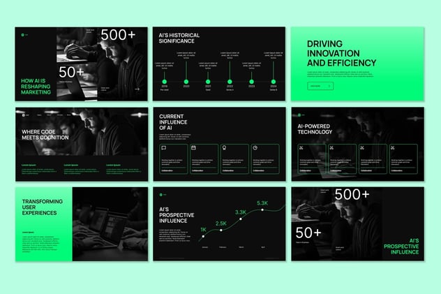 人工智能现代技术PPT模板 - 顶尖PPT