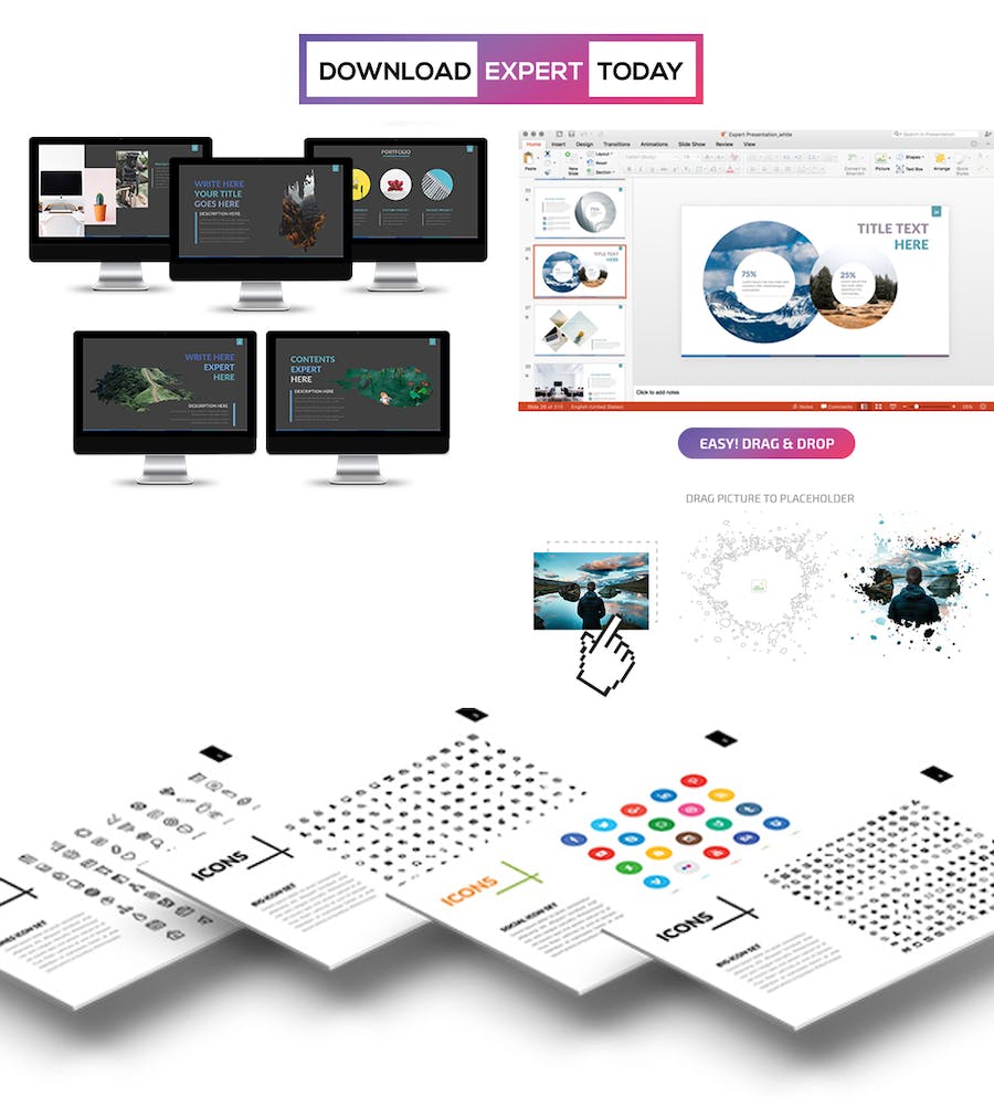 专家咨询服务推广Keynote模板 - 顶尖PPT