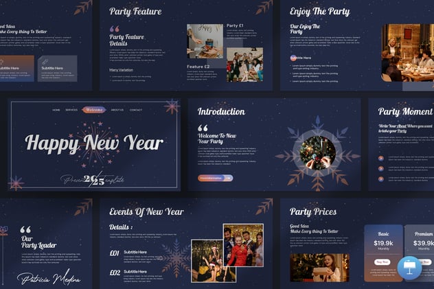 新年活动主题keynote模板 - 顶尖PPT