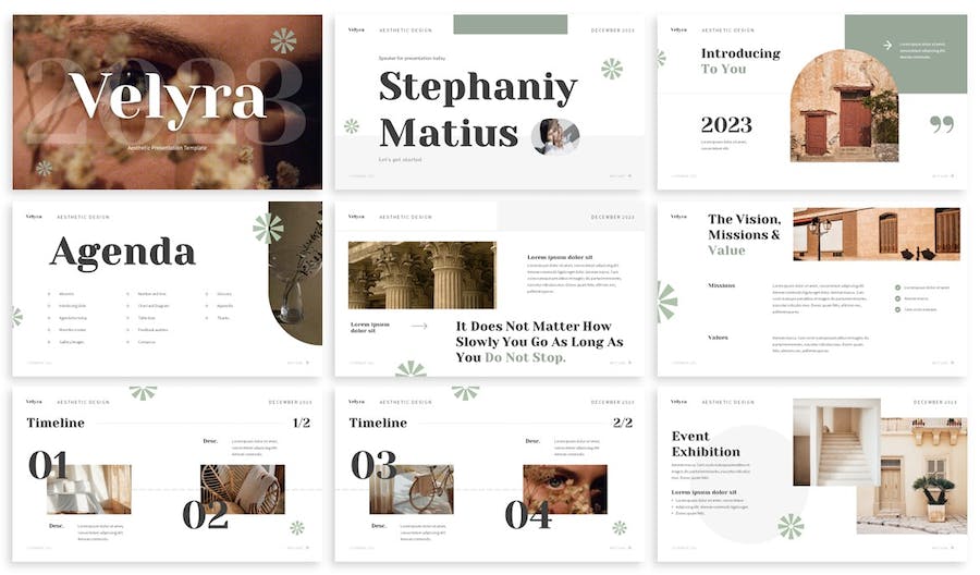 文艺风天鹅绒艺术衬线摄影展示PPT模板 - 顶尖PPT