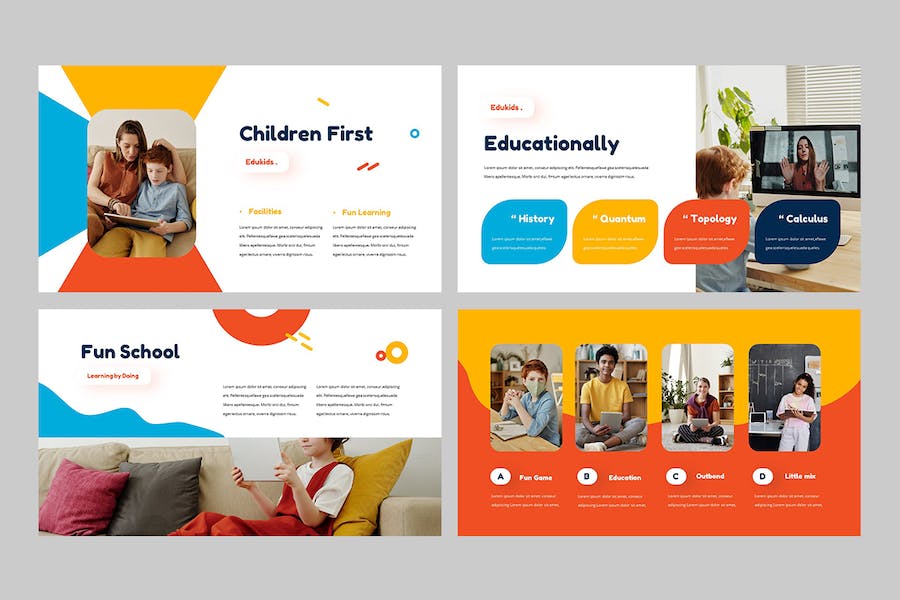 儿童教育培训课程教学Keynote模板 - 顶尖PPT