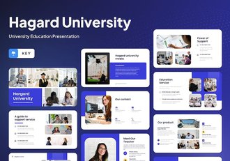 大学高校教育课程招生宣传Keynote模板 - 顶尖PPT