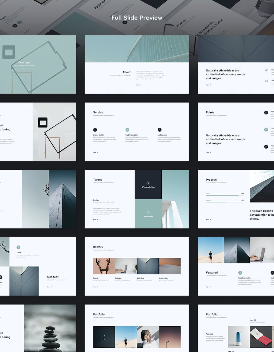 国外简约业务展示合作PPT模板 - 顶尖PPT