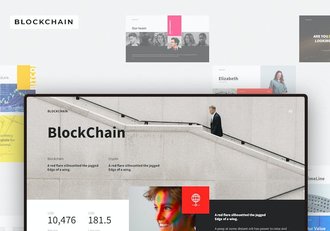 区块链技术展示公司项目发展融资PPT模板 - 顶尖PPT