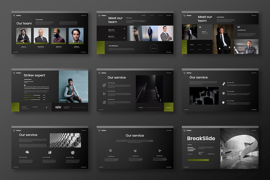 黑色业务合作团队展示总结计划PPT模板 - 顶尖PPT