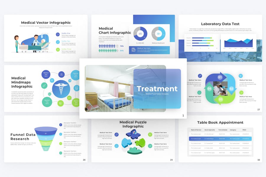 医学治疗医疗研究keynote模板 - 顶尖PPT