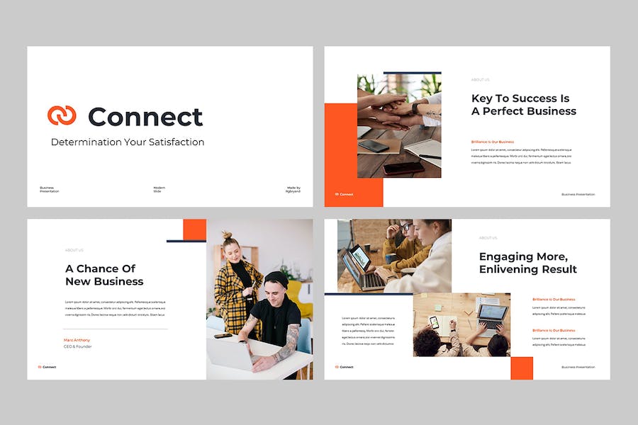 连接业务营销策划keynote模板 - 顶尖PPT
