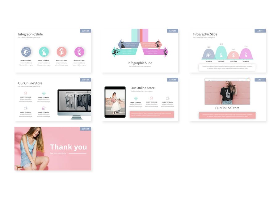 柠檬清新风格产品展示推广PPT模板 - 顶尖PPT