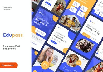 教育社交媒体推广营销PPT模板 - 顶尖PPT