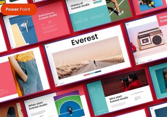 精美时尚摄影图片展示活动营销策划市场调研艺术展览多用途PPT模板 - 顶尖PPT