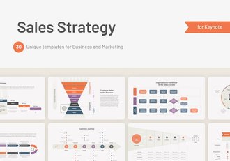 销售战略方案推广Keynote模板 - 顶尖PPT