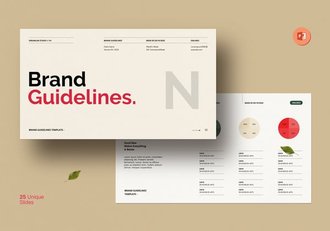 企业品牌指南PPT模板 - 顶尖PPT