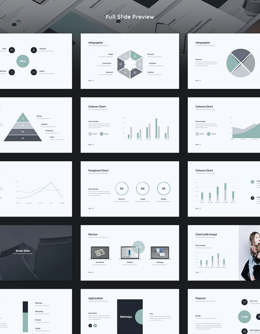 国外简约业务展示合作PPT模板 - 顶尖PPT