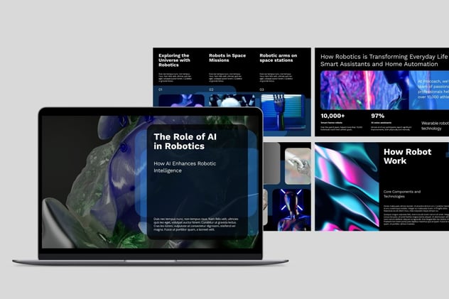 人工智能和AI机器人PPT模板 - 顶尖PPT