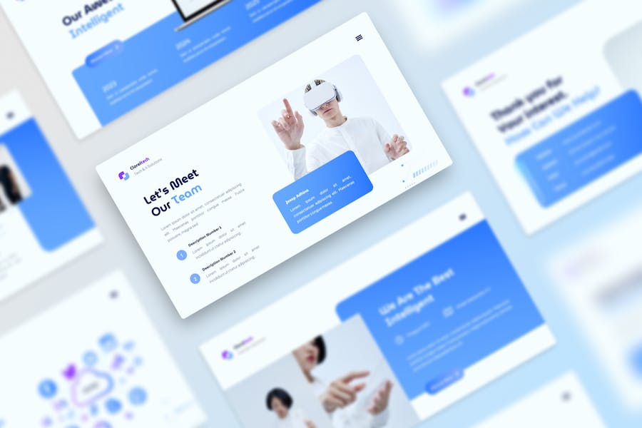 人工智能技术应用知识讲述Keynote模板 - 顶尖PPT