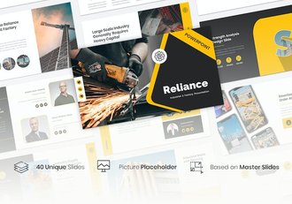 灰色工业工厂企业介绍PPT模板 - 顶尖PPT