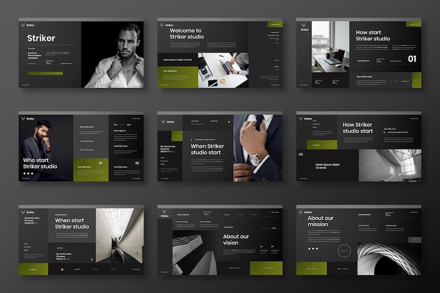 黑色业务合作团队展示总结计划PPT模板 - 顶尖PPT