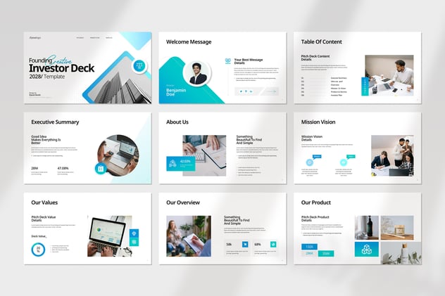 投资者平台主题宣传介绍Keynote模板 - 顶尖PPT