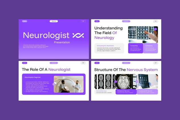 健康神经科医生业务介绍PPT模板 - 顶尖PPT