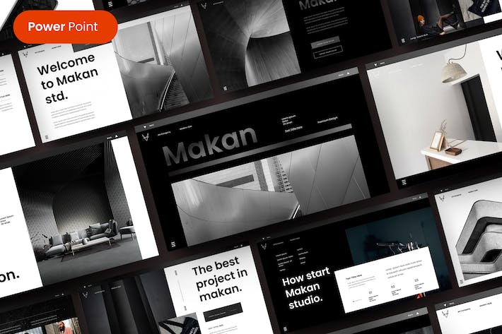 黑橙色高端商业提案PPT模板 - 顶尖PPT