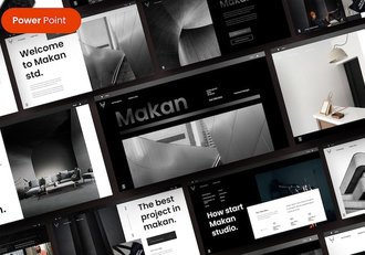 黑橙色高端商业提案PPT模板 - 顶尖PPT