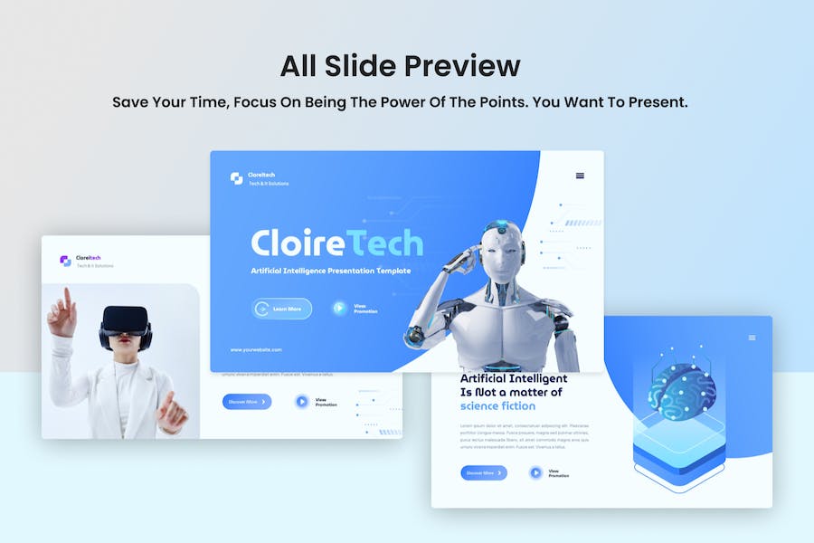 人工智能技术应用知识讲述Keynote模板 - 顶尖PPT