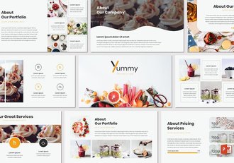 美食餐饮品牌推广宣传PPT模板 - 顶尖PPT