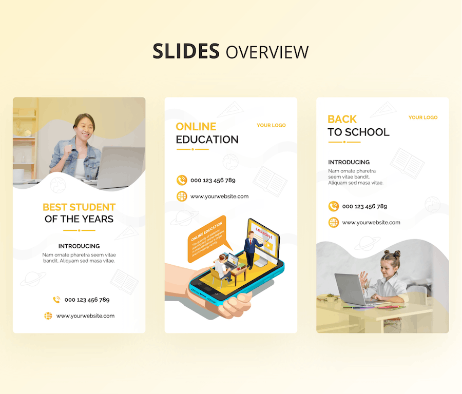 教育类社交媒体主题PowerPoint模板 - 顶尖PPT