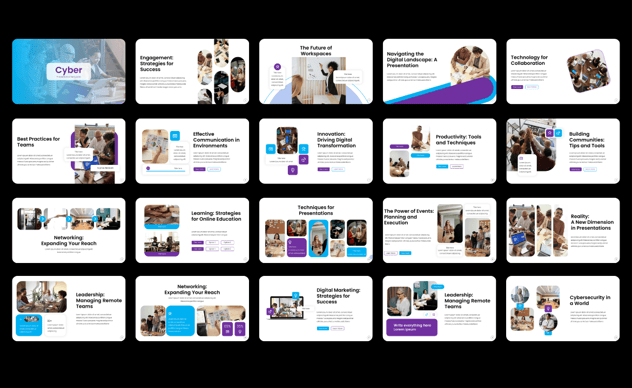 网络安全防护技术方案Keynote模板 - 顶尖PPT